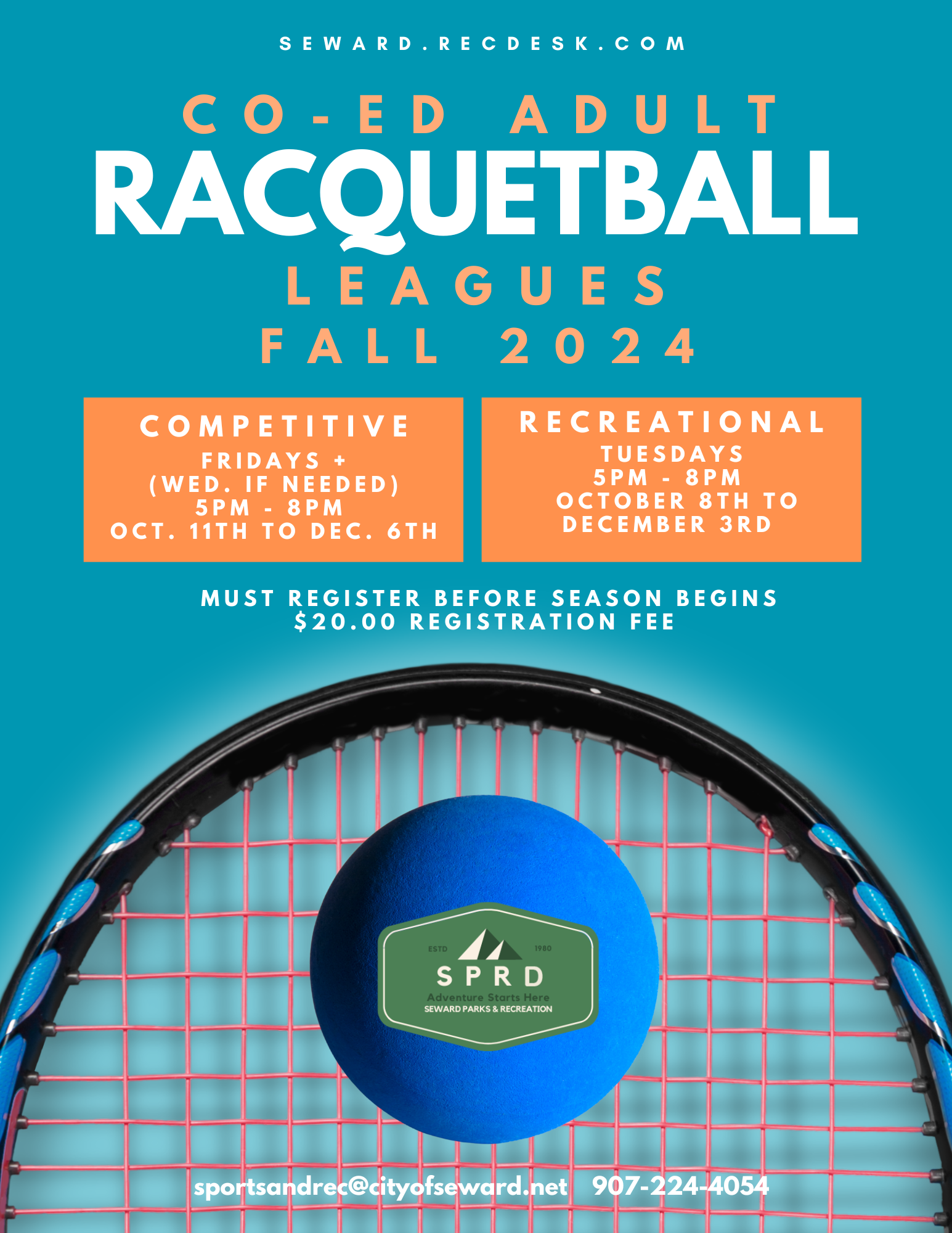 Racquetball competitive F24